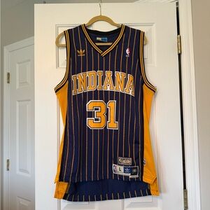 Adidas Navy and Yellow Hardwood Classics Jersey